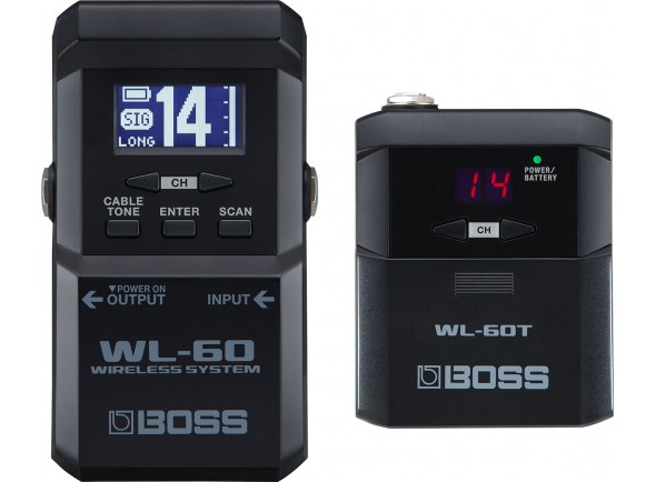 BOSS WL Sistema sem fios para guitarra/Rever categoria  - Micrófonos Inalámbricos Instrumentos <b>BOSS WL-60 PRO</b> Sistema Sem-fios para Pedalboards