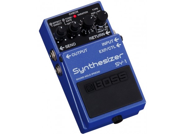 Pedais Boss Sintetizador para guitarra e baixo/Otros efectos de guitarra eléctrica <b>BOSS SY-1 GUITAR/BASS</b> Sintetizador 121 Sons + 11 Categorias Sons
