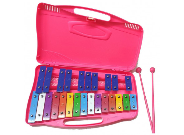 Otros Instrumentos Percusión Alysée   MT25-C-PK Metalofone Cromático 25 Note Rosa