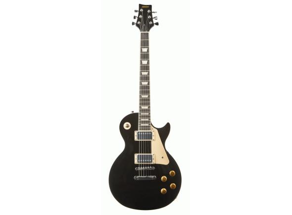Guitarras de formato single cut Ashton  AGL343BK RW Preta