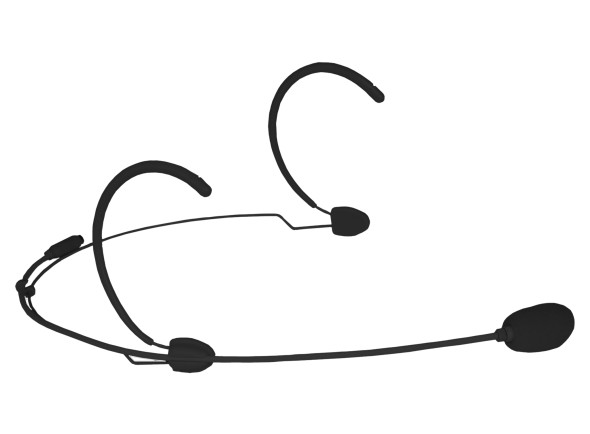 Microfone cardioide de condensador de auscultador/Micrófonos Diadema Audac CMX826