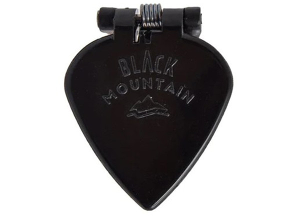 Palheta de polegar patenteada/pua de guitarra Black Mountain  Jazz Tipped Preta Regular