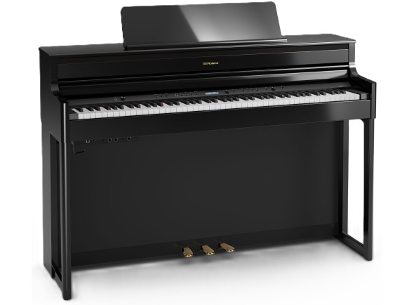 Pianos Roland HP Piano digital com móvel/Pianos Digitais de Móvel <b>Roland HP704 POLISH BLACK</b> 324 Sons + 284 Aulas de Piano <b>10 ANOS GARANTIA</b>