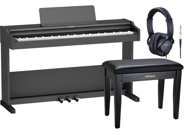 Roland RH- Pack de piano/Pianos digitales móviles <b>PACK PIANO Roland RP107 + BANQUETA PIANO + AURICULARES</b> Roland RH- Pack de piano/Pianos digitales móviles <b>PACK PIANO Roland RP107 + BANQUETA PIANO + AURICULARES</b>