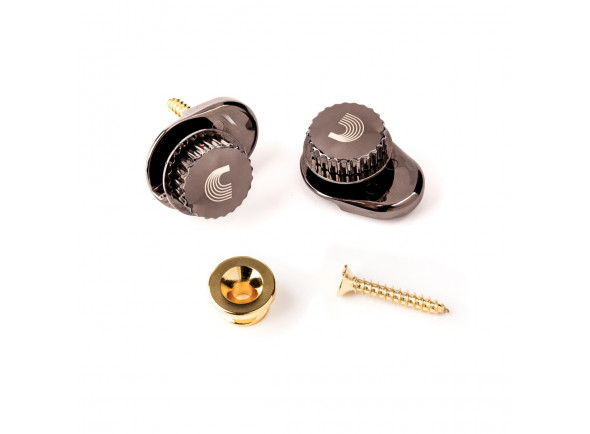 strap lock accesorio de correa de guitarra D´Addario PW-SLS-03 Universal Strap Locks, Gold strap lock accesorio de correa de guitarra D´Addario PW-SLS-03 Universal Strap Locks, Gold