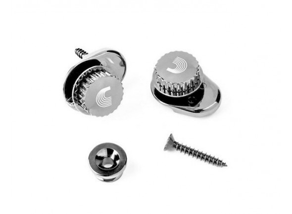 strap lock accesorio de correa de guitarra D´Addario  Straplock PW-SLS-02 Nickel 
