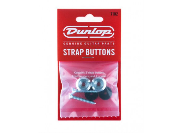 Acessórios Guitarra Dunlop accesorio de correa de guitarra Dunlop Kit 2x Strap Buttons 7102 Acessórios Guitarra Dunlop accesorio de correa de guitarra Dunlop Kit 2x Strap Buttons 7102