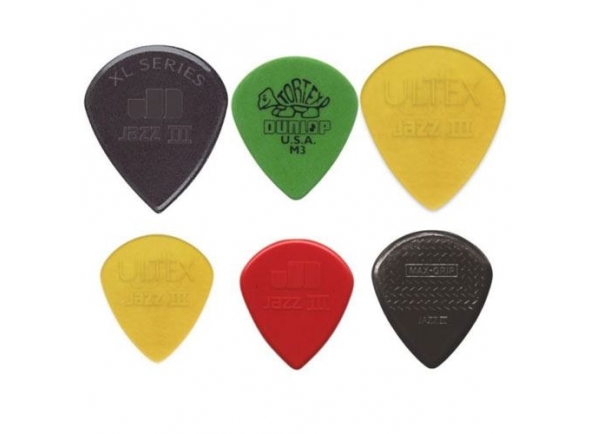 palhetas de guitarra pua de guitarra Dunlop Jazz III PVP103 (pack 6) palhetas de guitarra pua de guitarra Dunlop Jazz III PVP103 (pack 6)