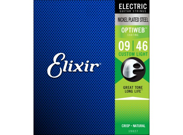 Juego de cuerdas .009 Elixir Optiweb 19027 Custom Light