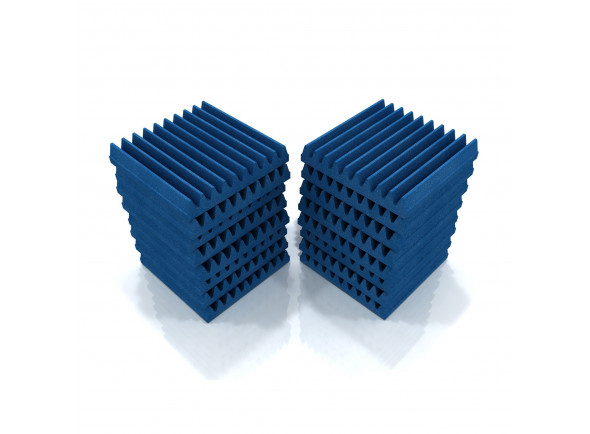 Telhas de absorção/absorbentes estándar EQ Acoustics   Classic Wedge 30cm Tile blue 