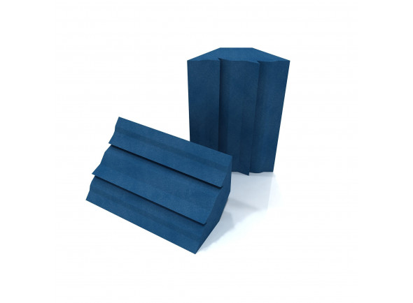  Absorvedor de baixo - Par/Basstraps / Amortiguadores de esquina EQ Acoustics   Project Corner Traps blue 