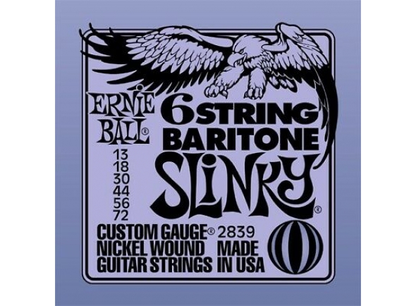 barítono Jogos de cordas para guitarra baritono/Juego de cuerdas .013 Ernie Ball 2839 Slinky Baritone 13-72 barítono Jogos de cordas para guitarra baritono/Juego de cuerdas .013 Ernie Ball 2839 Slinky Baritone 13-72