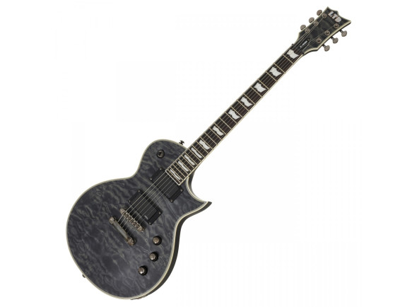  Guitarra elétrica/Guitarras de formato single cut ESP  LTD EC-401QM, See-Thru Black Satin