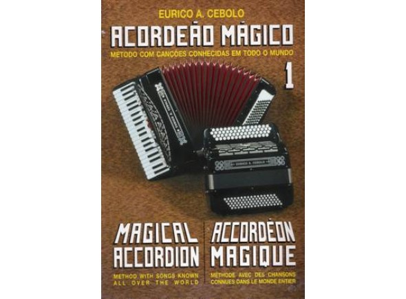 libros de acordeón Eurico A. Cebolo Acordeão Mágico 1 com CD 