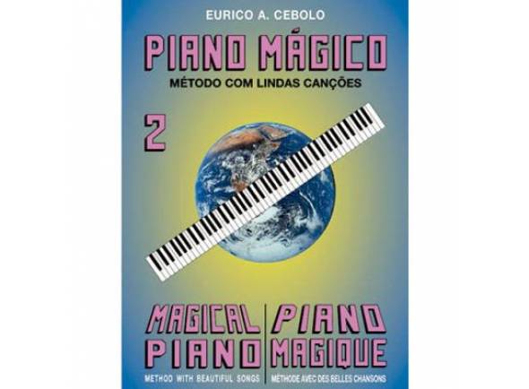 Método para aprendizagem/libros para piano Eurico A. Cebolo Piano Mágico 2 