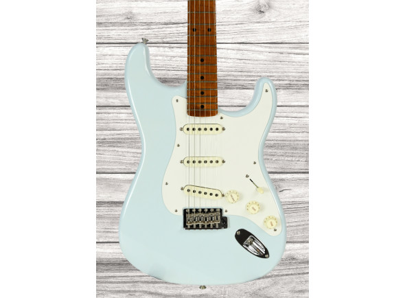 fender custom shop Guitarra elétrica/guitarras formato ST Fender 2023 Limited Edition Roasted 50s DLX Closet Classic 1-Piece 4A Roasted Flame Maple Faded Aged Sonic Blue fender custom shop Guitarra elétrica/guitarras formato ST Fender 2023 Limited Edition Roasted 50s DLX Closet Classic 1-Piece 4A Roasted Flame Maple Faded Aged Sonic Blue