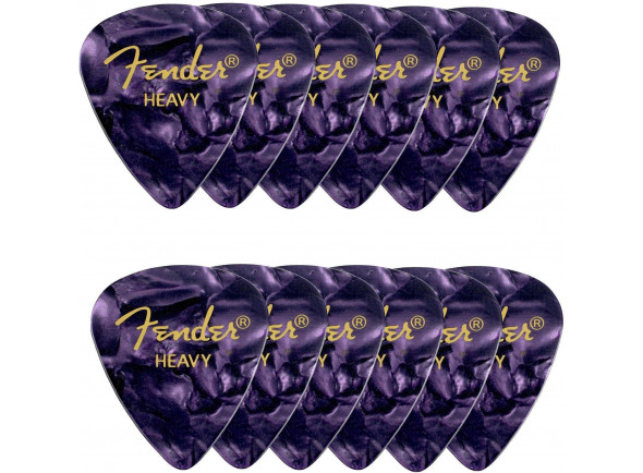 palhetas de guitarra pua de guitarra Fender 351 Shape Premium Pick Purple Motto Heavy 12 Pack palhetas de guitarra pua de guitarra Fender 351 Shape Premium Pick Purple Motto Heavy 12 Pack