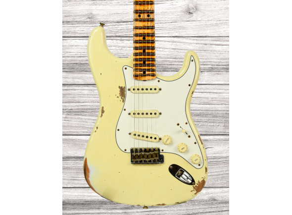 fender custom shop Guitarra elétrica/guitarras formato ST Fender Custom Shop 69 Stratocaster Heavy Relic Aged Vintage White fender custom shop Guitarra elétrica/guitarras formato ST Fender Custom Shop 69 Stratocaster Heavy Relic Aged Vintage White