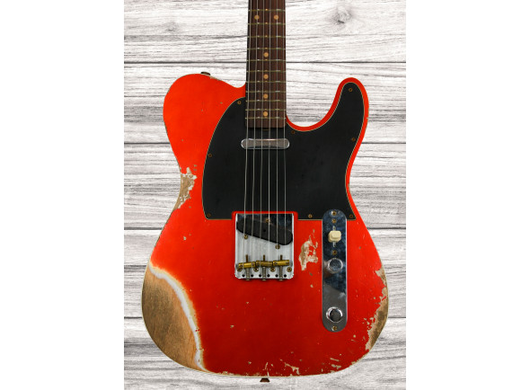 fender custom shop Guitarra elétrica/guitarras en forma de T Fender Custom Shop Time Machine Collection 60 Tele Heavy Relic Faded Candy Apple Red fender custom shop Guitarra elétrica/guitarras en forma de T Fender Custom Shop Time Machine Collection 60 Tele Heavy Relic Faded Candy Apple Red