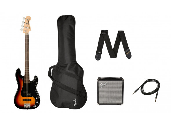 Packs de guitarra fender em stock Paquetes de bajos eléctricos Fender  SQ Aff. P Bass PJ PACK 3-SB 