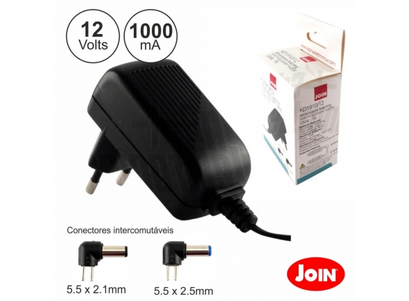 Fuentes de alimentación del teclado Join ALIMENTADOR COMPACTO 12V 1A 12W (KD1910/12)