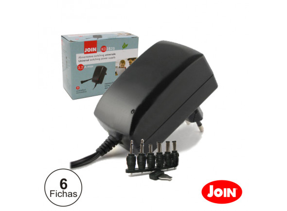 Fuentes de alimentación del teclado Join ALIMENTADOR COMPACTO UNIVERSAL 9-24V 1,5A 24W KD2520