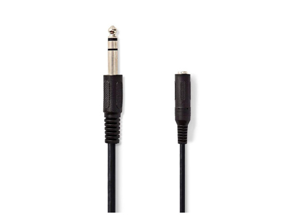  Cabo de Instrumento/Conectores jack de 6,3 mm (macho y hembra) Nedis Cabo Jack 6.35mm Macho / 6.35mm Fêmea 5m Stereo
