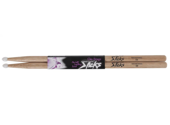 Baqueta 5B/baqueta 5B On Stage  HN5B Hickory 5B Nylon Tip