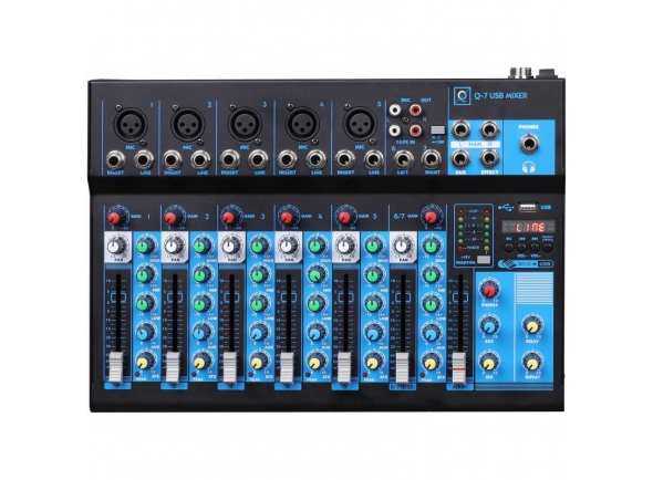 Mesa de mezclas analógica OQAN MIXER Q7 MK2 USB