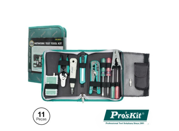Mala Ferramentas/Ferramenta PROSKIT   Mala Ferramentas Profissional 11 Peças