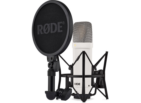  Microfone de estúdio condensador /gran micrófono de membrana Rode  Rode NT1 Signature Series White