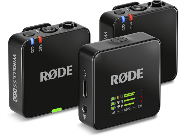 Sistema sem fio com microfone lapela/Micrófonos Inalámbricos Solapa Rode  Wireless GO Gen 3