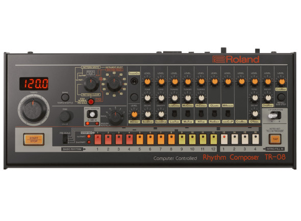 Caixa de Ritmos Caixa de Ritmos/secuenciadores de ritmo Roland TR-08 Recriação Autentica Caixa Ritmos <b>Vintage Roland TR-808</b> BOUTIQUE