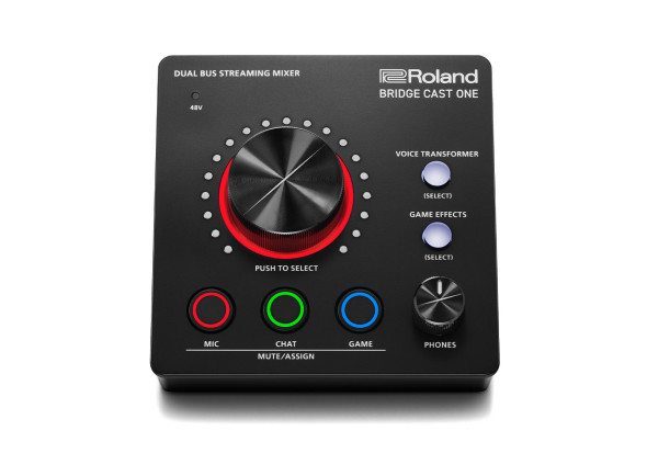 Roland Video Dual Bus Streaming Mixer/Interface de Audio USB <b>Roland BRIDGE CAST ONE</b> Misturador Streaming Barramento Duplo DSP 32-bits Roland Video Dual Bus Streaming Mixer/Interface de Audio USB <b>Roland BRIDGE CAST ONE</b> Misturador Streaming Barramento Duplo DSP 32-bits