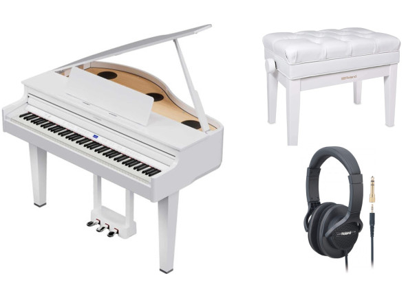 orgãos piano digital cauda/Pianos digitales móviles Roland GP-6-PW Bundle orgãos piano digital cauda/Pianos digitales móviles Roland GP-6-PW Bundle