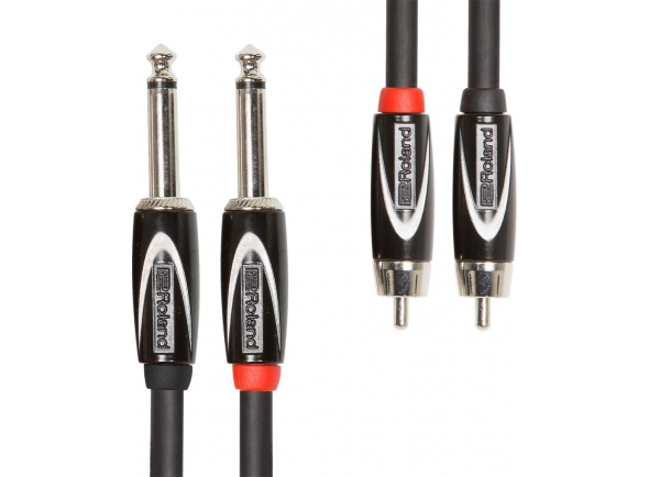 Roland RCC- Cabo de Instrumento/Cables de Audio <b>Roland RCC-10-2R28</b> Cabo Jack Duplo mono/RCA Duplo 3m <b>Garantia Vitalícia</b> Roland RCC- Cabo de Instrumento/Cables de Audio <b>Roland RCC-10-2R28</b> Cabo Jack Duplo mono/RCA Duplo 3m <b>Garantia Vitalícia</b>