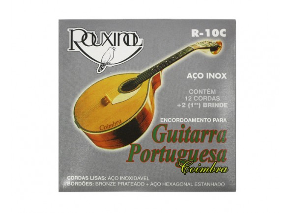 Cuerdas para guitarra portuguesa Rouxinol Jogo de Cordas Guitarra Portuguesa R10C Coimbra
