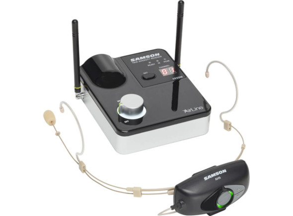 Micrófonos Inalámbricos Diadema Samson  Audio AirLine 99m AH9 Wireless UHF Headset System K Band 470 a 494MHz B-Stock
