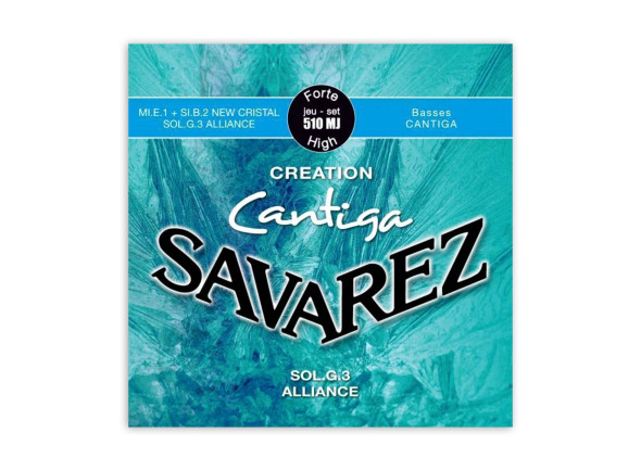 Jogo de Cordas para Guitarra Clássica/Cuerdas de guitarra clásica Savarez  510MJ Cantiga