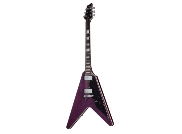 Guitarras Schecter Guitarra elétrica/Otros formatos Schecter V-1 Custom Trans Purple Guitarras Schecter Guitarra elétrica/Otros formatos Schecter V-1 Custom Trans Purple