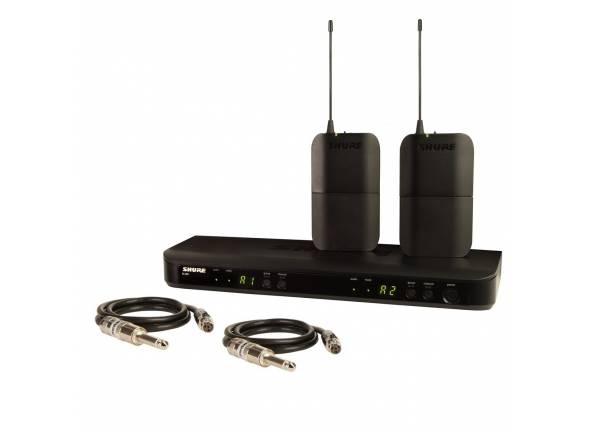 Microfones sem fio Shure BLX Sistema de Wireless/Micrófonos Inalámbricos Instrumentos Shure BLX188 Microfones sem fio Shure BLX Sistema de Wireless/Micrófonos Inalámbricos Instrumentos Shure BLX188