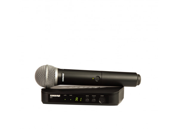 Microfones sem fio Shure BLX Microfone sem fio/Sistema inalámbrico con micrófono de mano Shure BLX24/PG58 Microfones sem fio Shure BLX Microfone sem fio/Sistema inalámbrico con micrófono de mano Shure BLX24/PG58