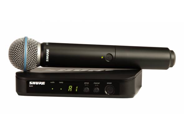 Microfones sem fio Shure BLX Sistema inalámbrico con micrófono de mano Shure BLX24E/B58 Microfones sem fio Shure BLX Sistema inalámbrico con micrófono de mano Shure BLX24E/B58
