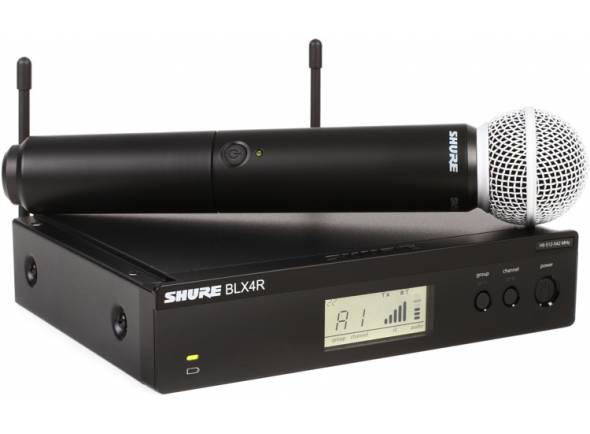 Microfones sem fio Shure BLX Microfone sem fio/Sistema inalámbrico con micrófono de mano Shure BLX24R/SM58 Microfones sem fio Shure BLX Microfone sem fio/Sistema inalámbrico con micrófono de mano Shure BLX24R/SM58
