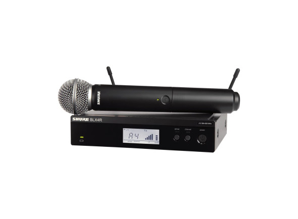 Microfones sem fio Shure BLX Sistema sem fio UHF/Sistema inalámbrico con micrófono de mano Shure  BLX24R/SM58 K3E
