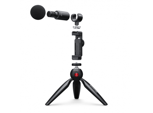 tripe shure  Kit de entrevista para iPhone/Accesorios para dispositivos móviles Shure MOTIV MV88+ Video Kit 