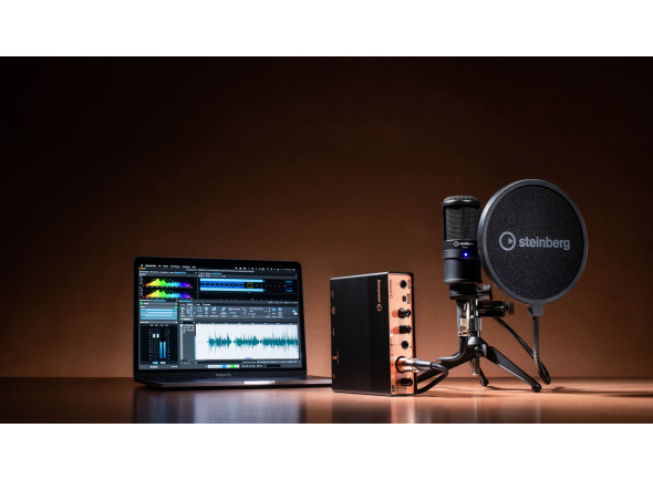Pack de estúdio/conjunto de estudio Steinberg UR12 Podcast Starter Pack