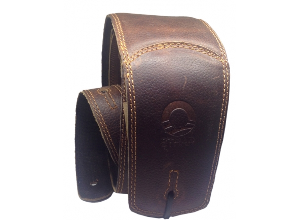 Correia de Guitarra/cinturón de cuero Strap ST1D Deluxe Castanha