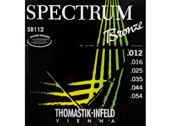Jogo de Cordas para Guitarra Acústica /Juego de cuerdas .012 Thomastik  SB112 Spectrum Bronze