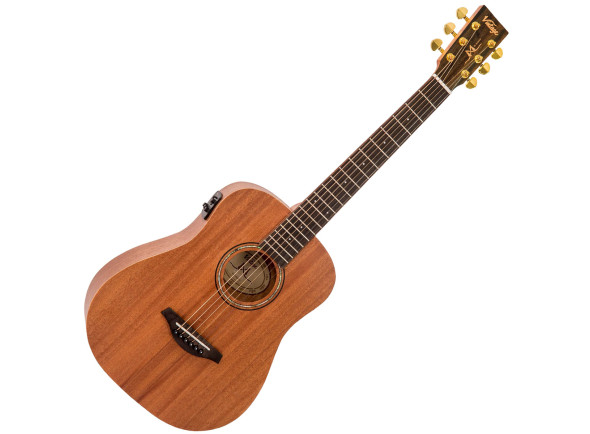 Guitarra Dreadnought/Guitarras Acústicas Vintage  Mahogany Series 'Travel' Satin Mahogany VE100MH